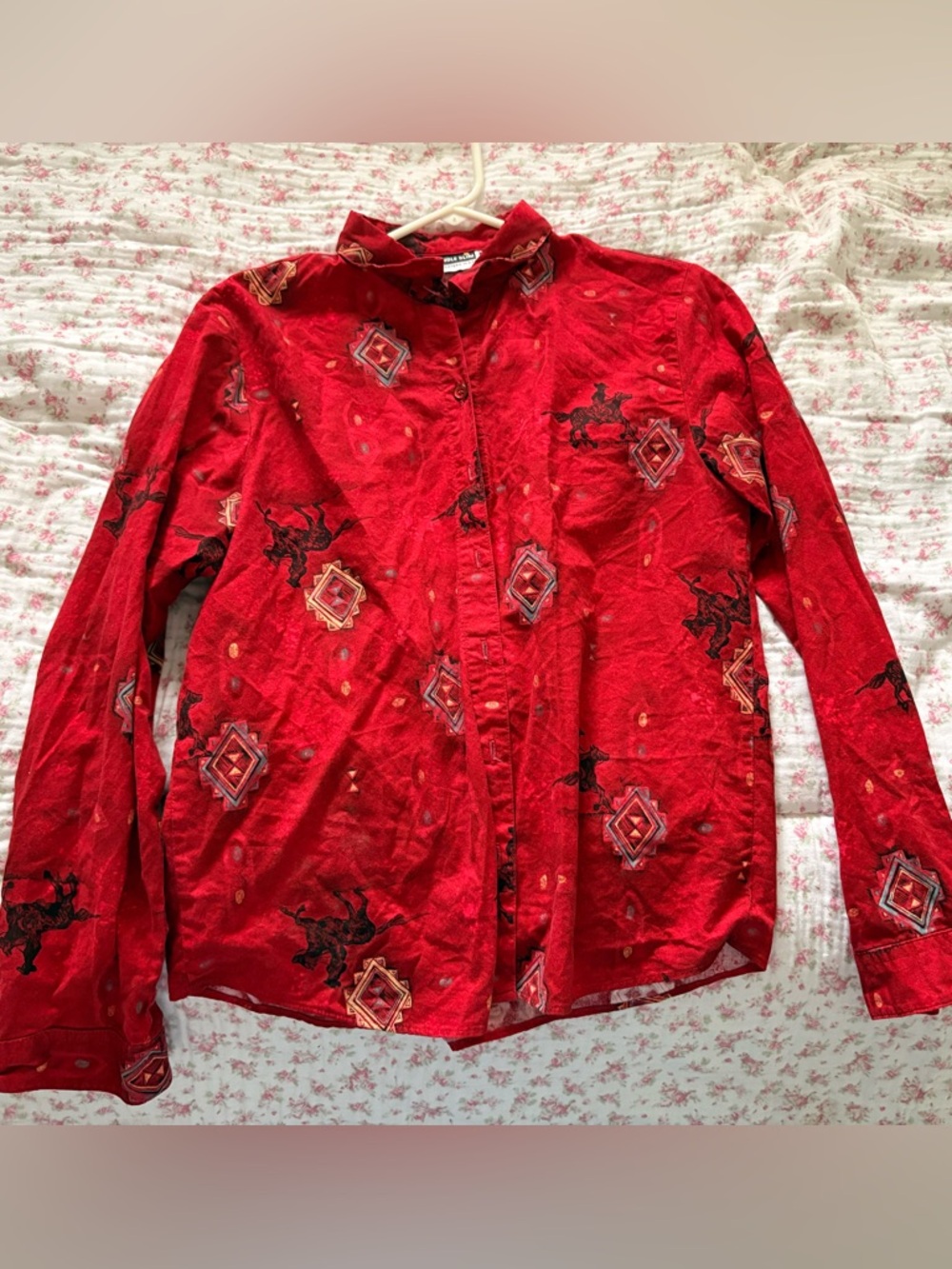 Panhandle Slim Red Western Print Shirt